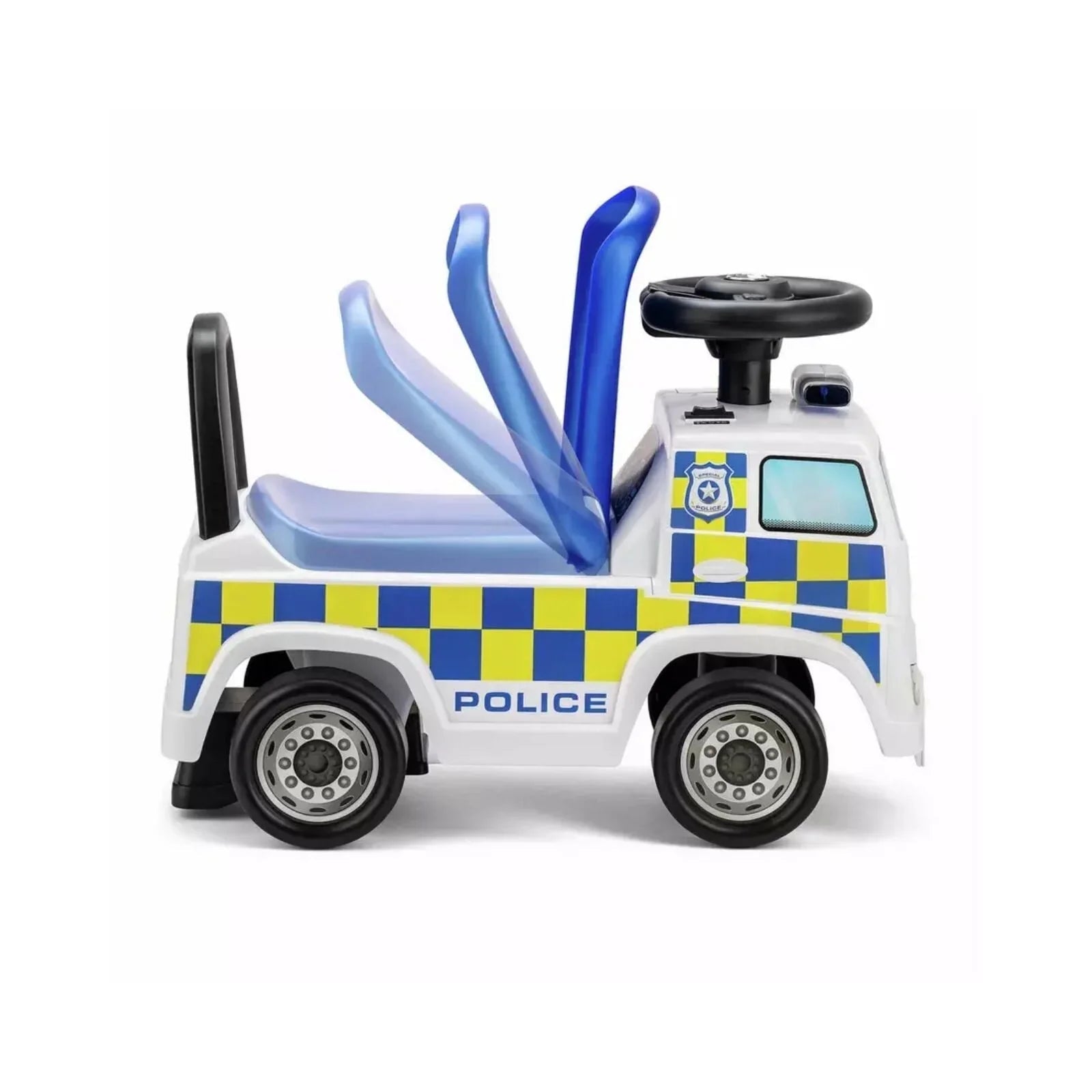 Xootz Mercedes-Benz Police Foot-to-Floor Ride On - White | Luxury Home Accessories | Heulog Glow