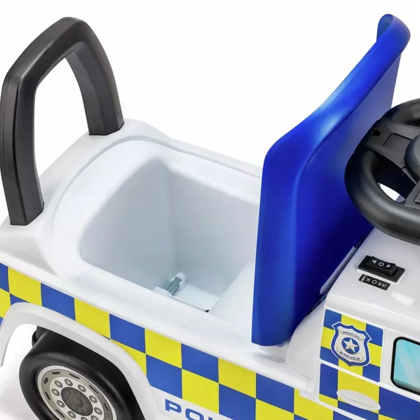 Xootz Mercedes-Benz Police Foot-to-Floor Ride On - White | Luxury Home Accessories | Heulog Glow