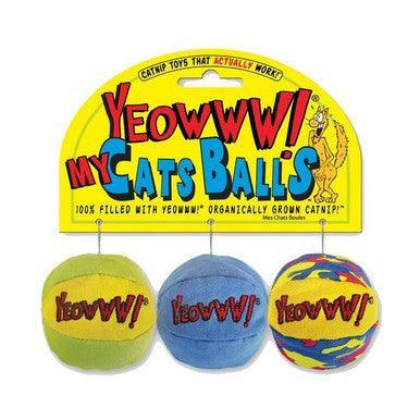 Yeowww! My Cats Balls 3pc | Luxury Home Accessories | Heulog Glow