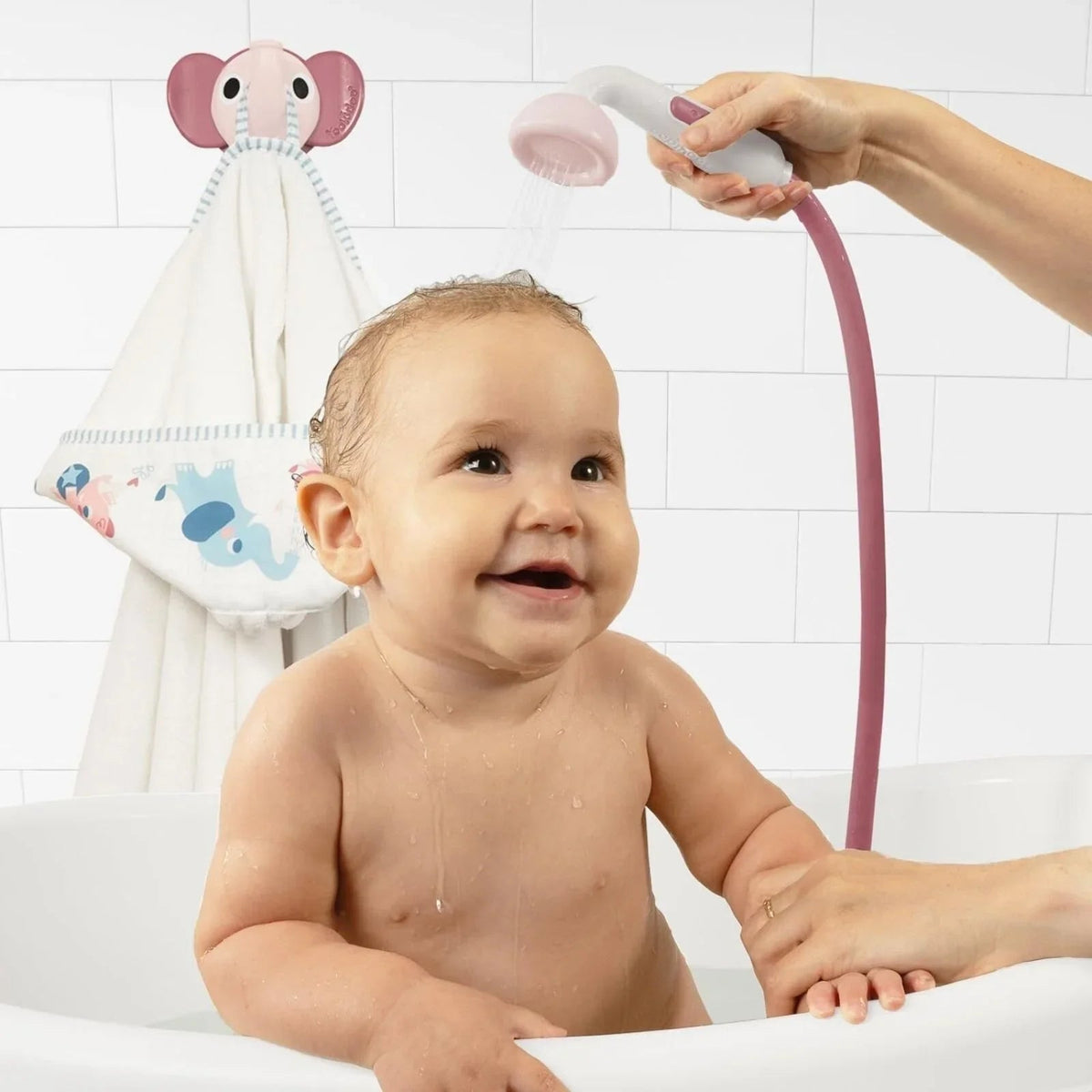 Yookidoo Baby Shower Gift Set Elephant - Blush Pink | Luxury Home Accessories | Heulog Glow
