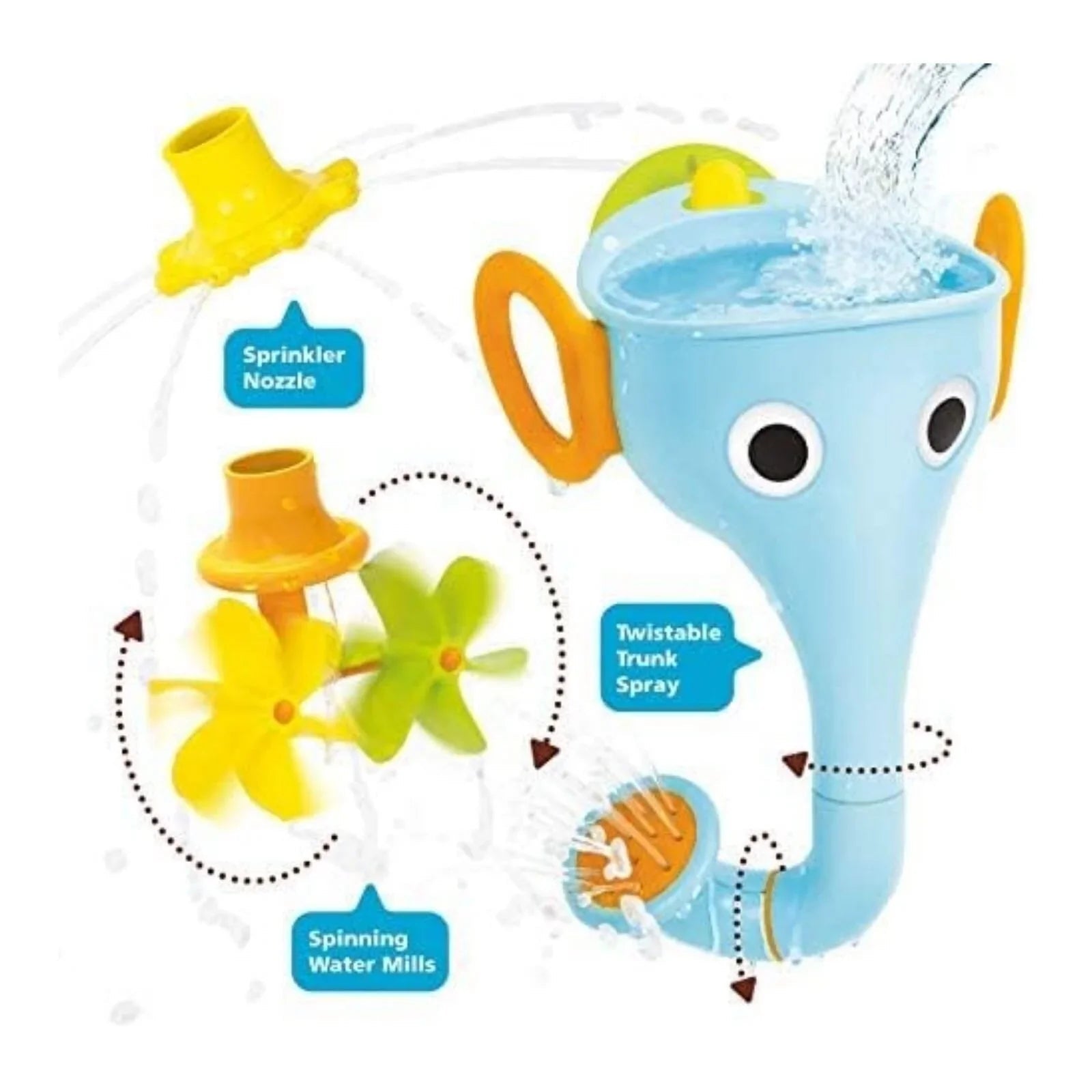 Yookidoo Fill 'N' Sprinkle FunElefun Bath Toy | Luxury Home Accessories | Heulog Glow