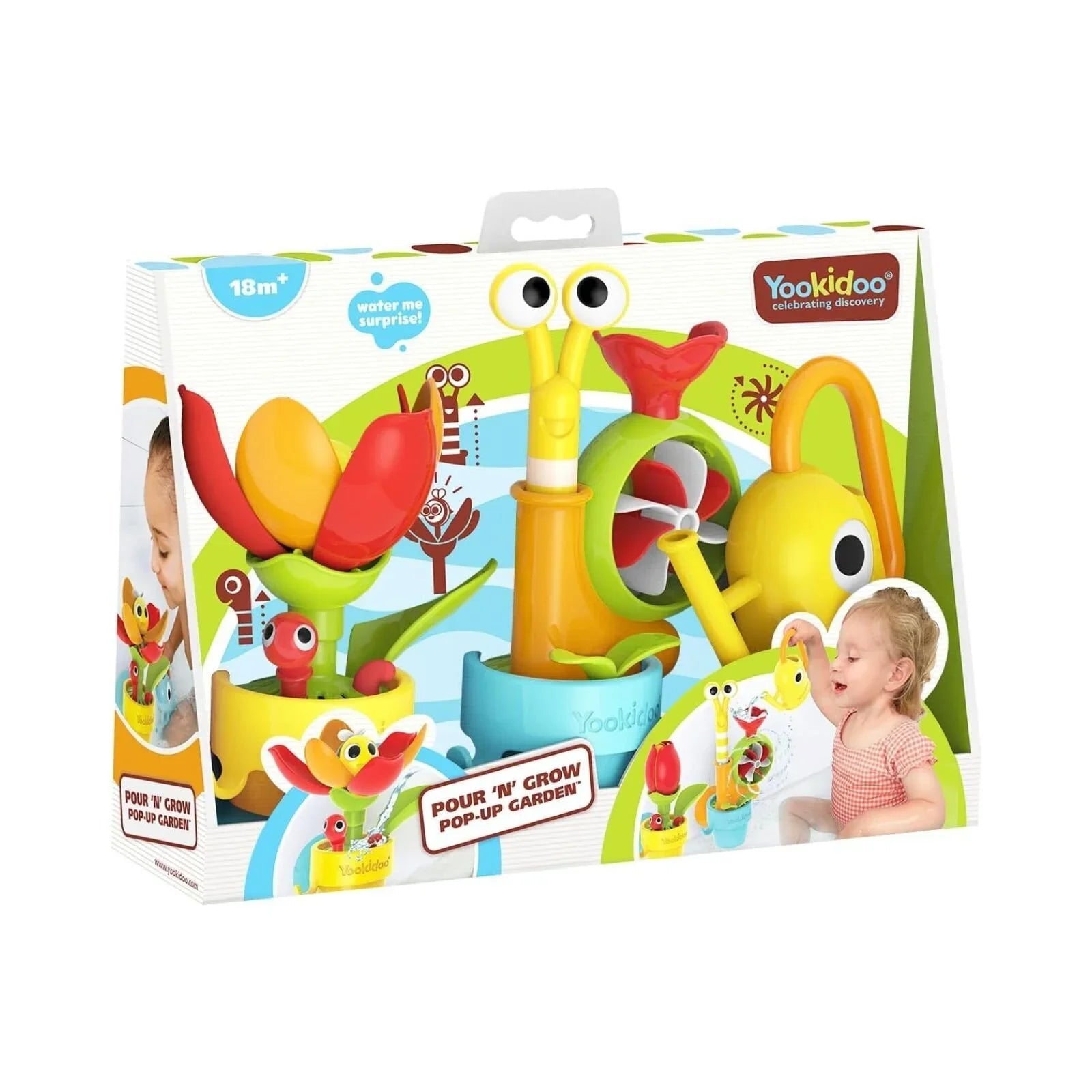 Yookidoo Pour 'N' Grow Pop-Up Garden Bath Toy | Luxury Home Accessories | Heulog Glow