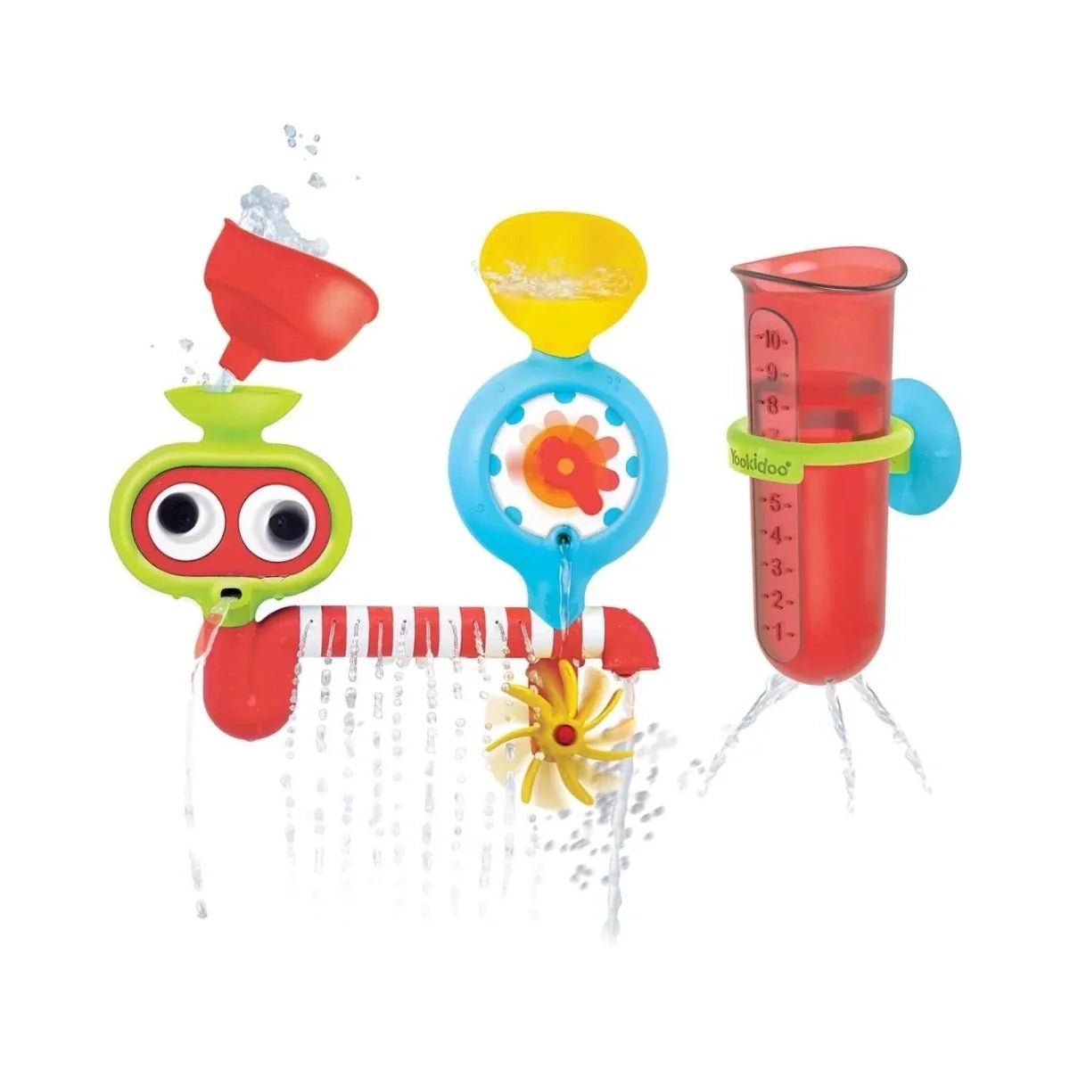 Yookidoo Spin 'N' Sprinkle Water Lab Bath Toy | Luxury Home Accessories | Heulog Glow