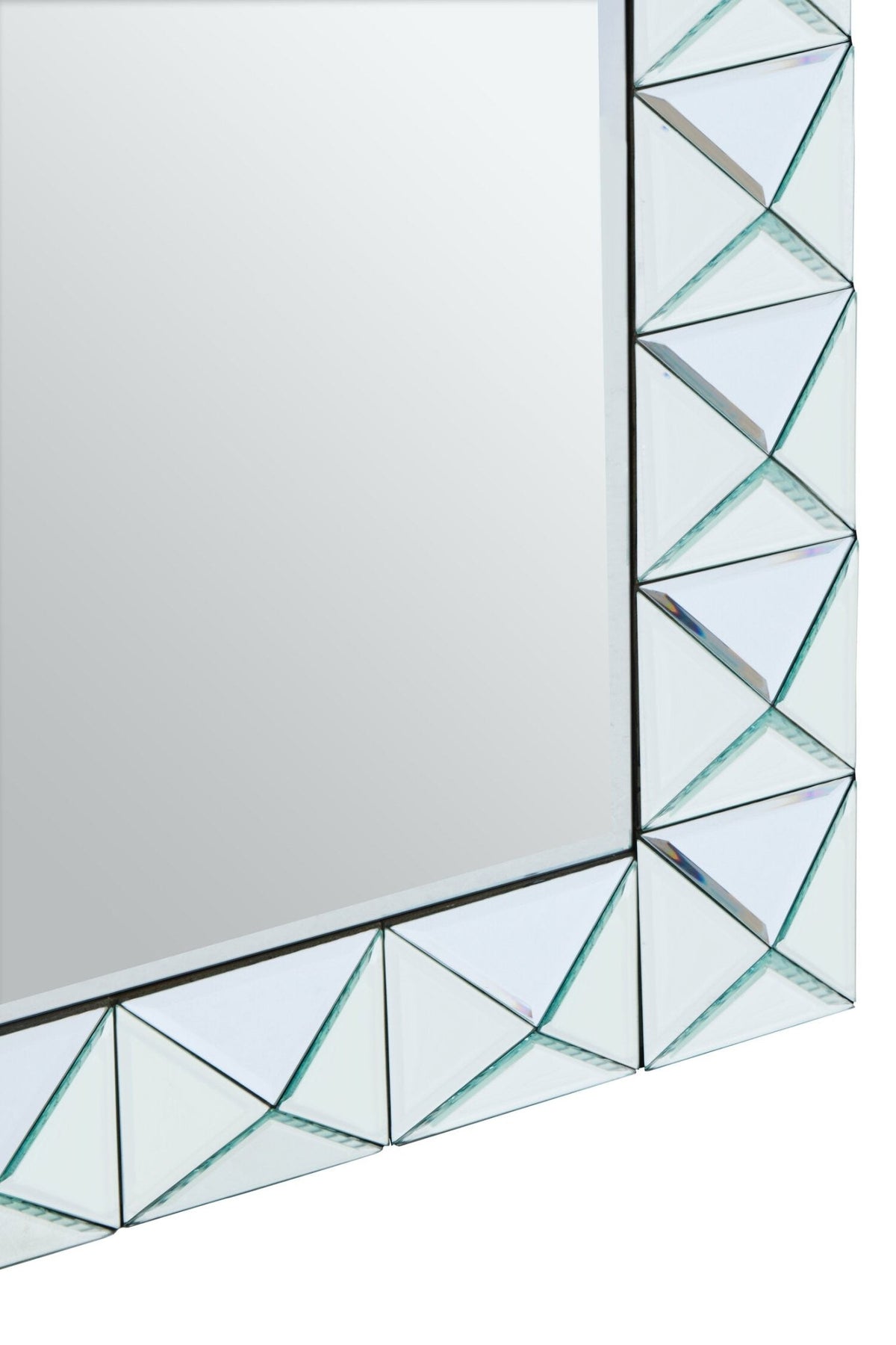 Yula Pyramid Edged Wall Mirror | Luxury Home Accessories | Heulog Glow