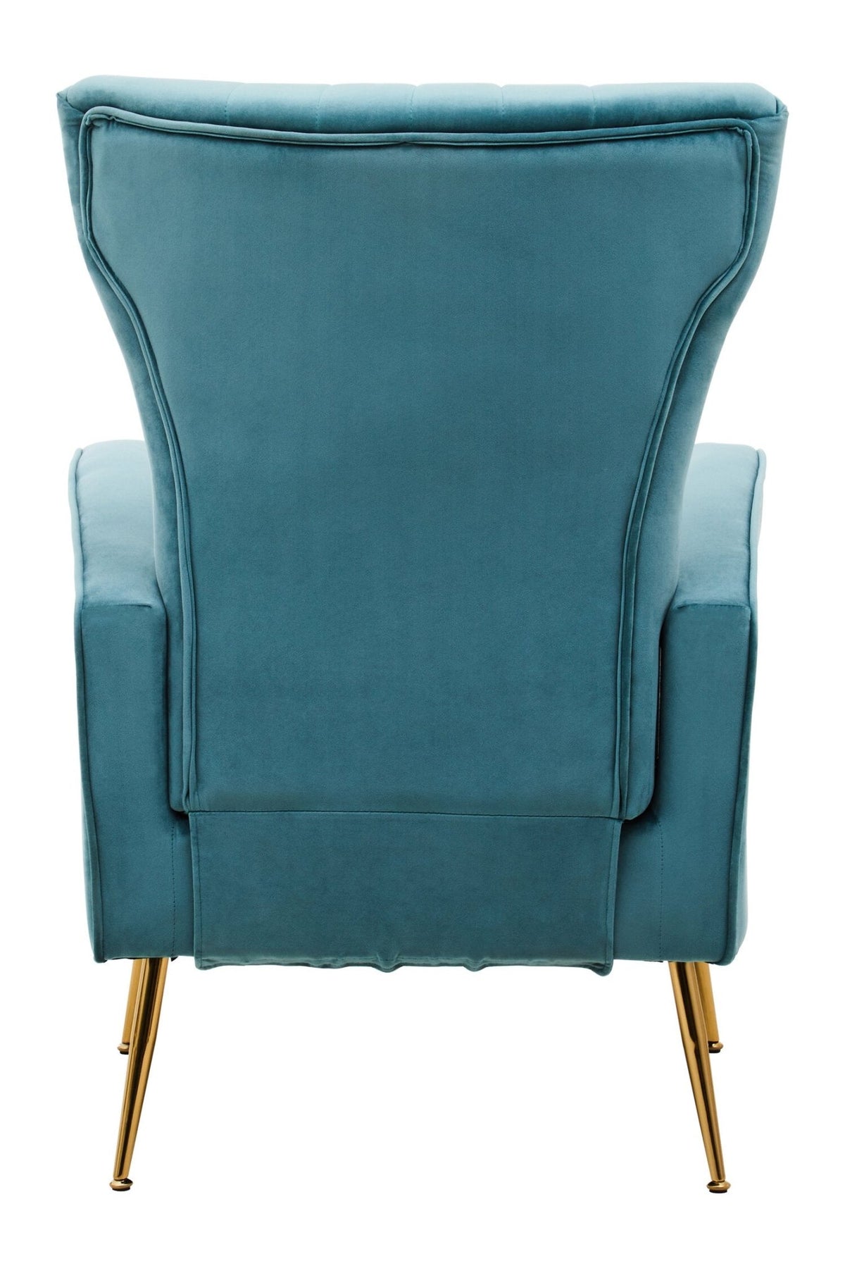 Zamora Green Velvet Accent Chair With Gold Finish Legs | Luxury Home Accessories | Heulog Glow