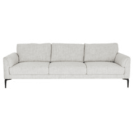Zephra Three Seater Sofa With Footstool | Luxury Home Accessories | Heulog Glow