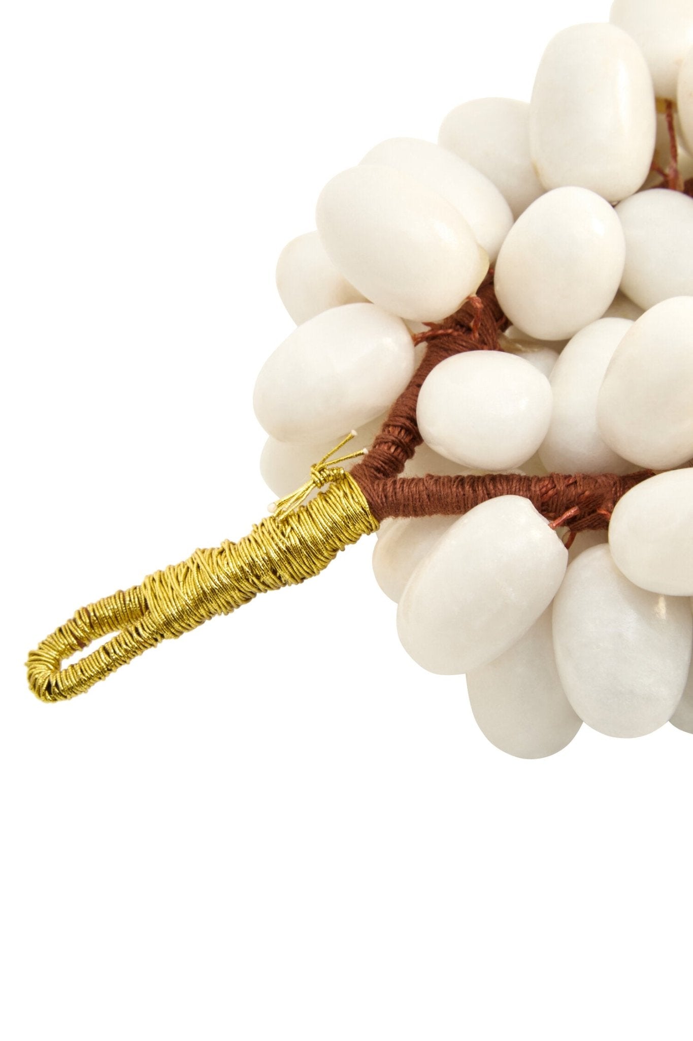 Zoro Large White Marble Decorative 100 Grapes | Luxury Home Accessories | Heulog Glow
