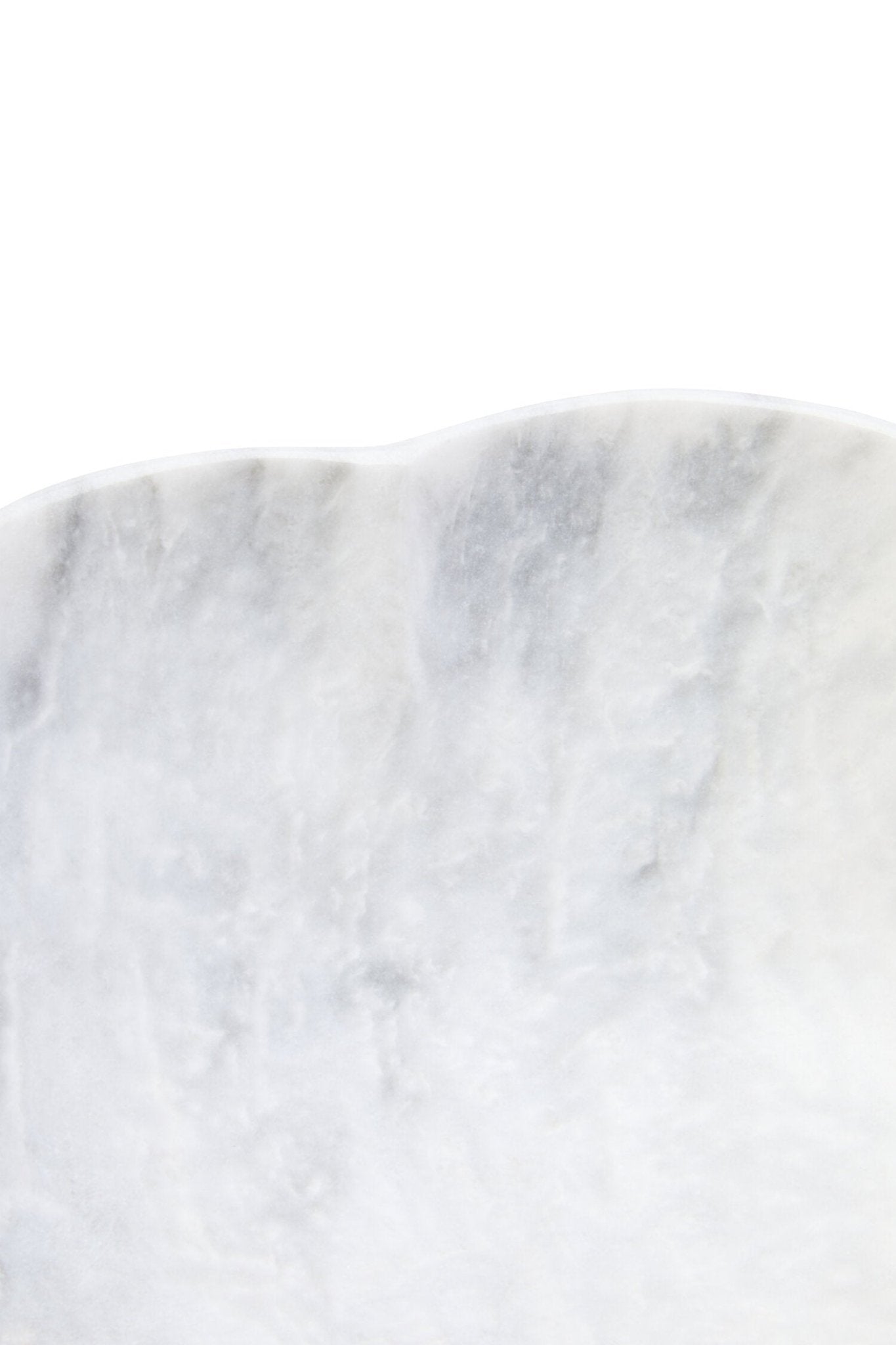 Zoro Large White Marble Scalloped Bowl | Luxury Home Accessories | Heulog Glow