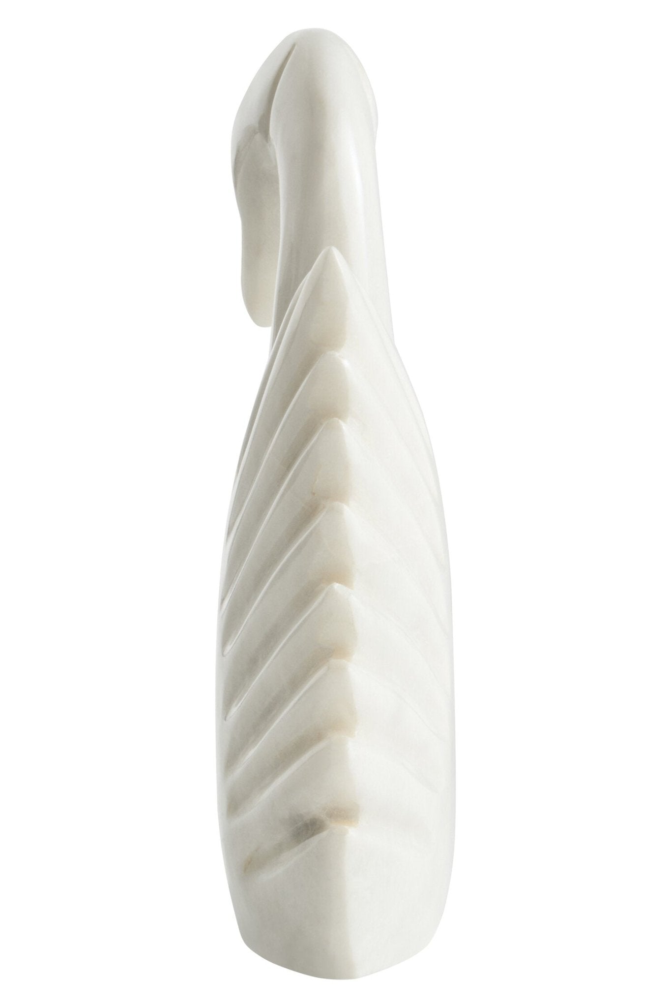 Zoro White Marble Decorative Swan | Luxury Home Accessories | Heulog Glow