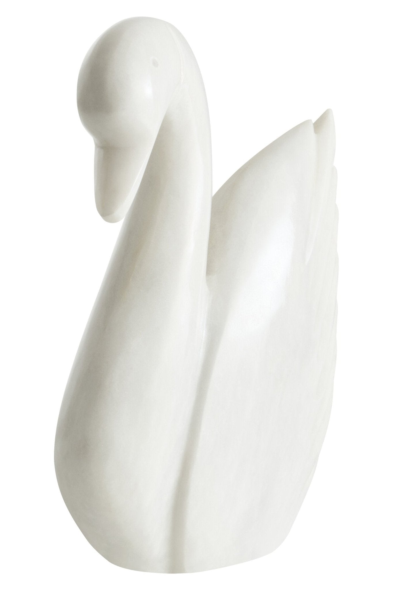 Zoro White Marble Decorative Swan | Luxury Home Accessories | Heulog Glow