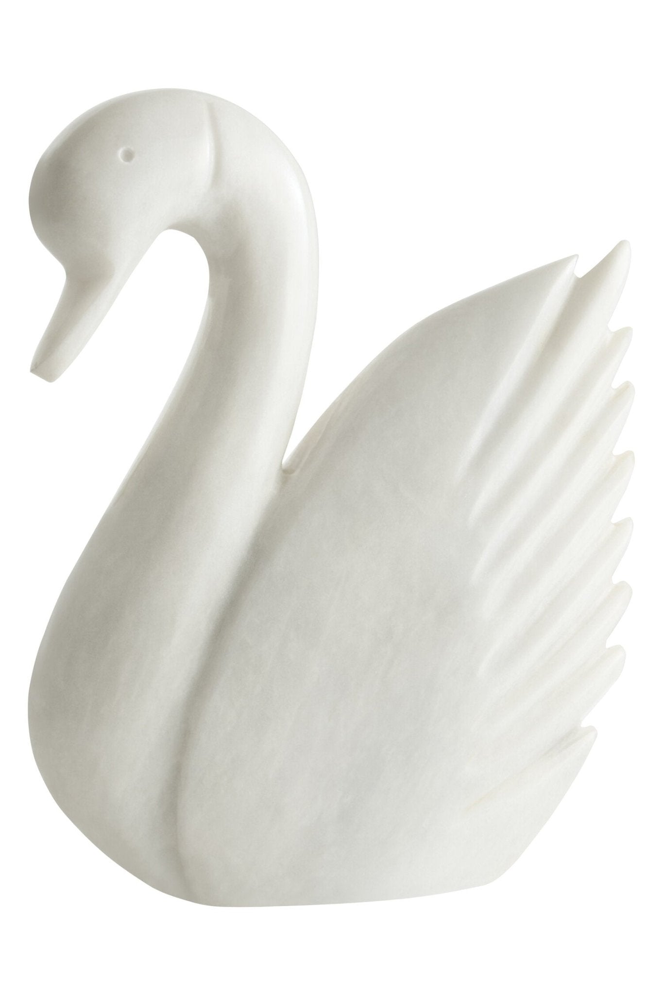 Zoro White Marble Decorative Swan | Luxury Home Accessories | Heulog Glow