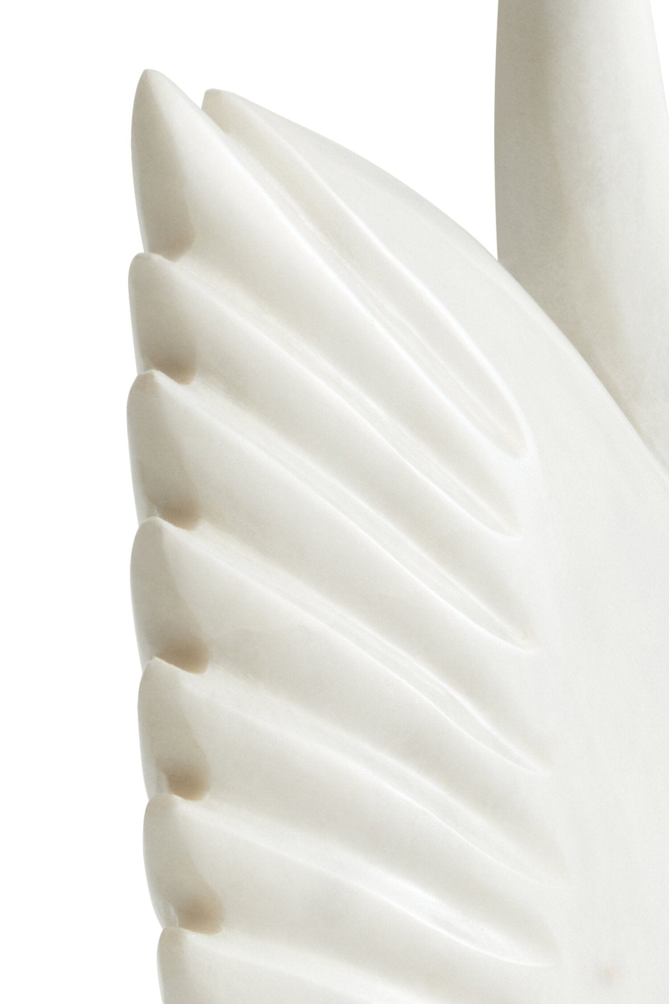 Zoro White Marble Decorative Swan | Luxury Home Accessories | Heulog Glow