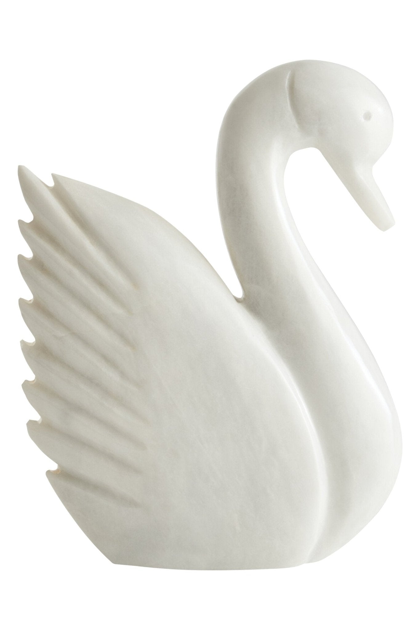 Zoro White Marble Decorative Swan | Luxury Home Accessories | Heulog Glow